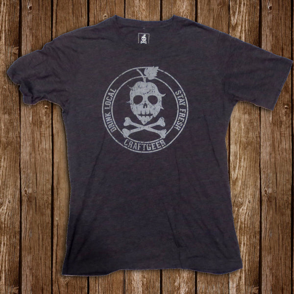 THE STAMP TEE (Charcoal), Men's Tee from CraftGeer